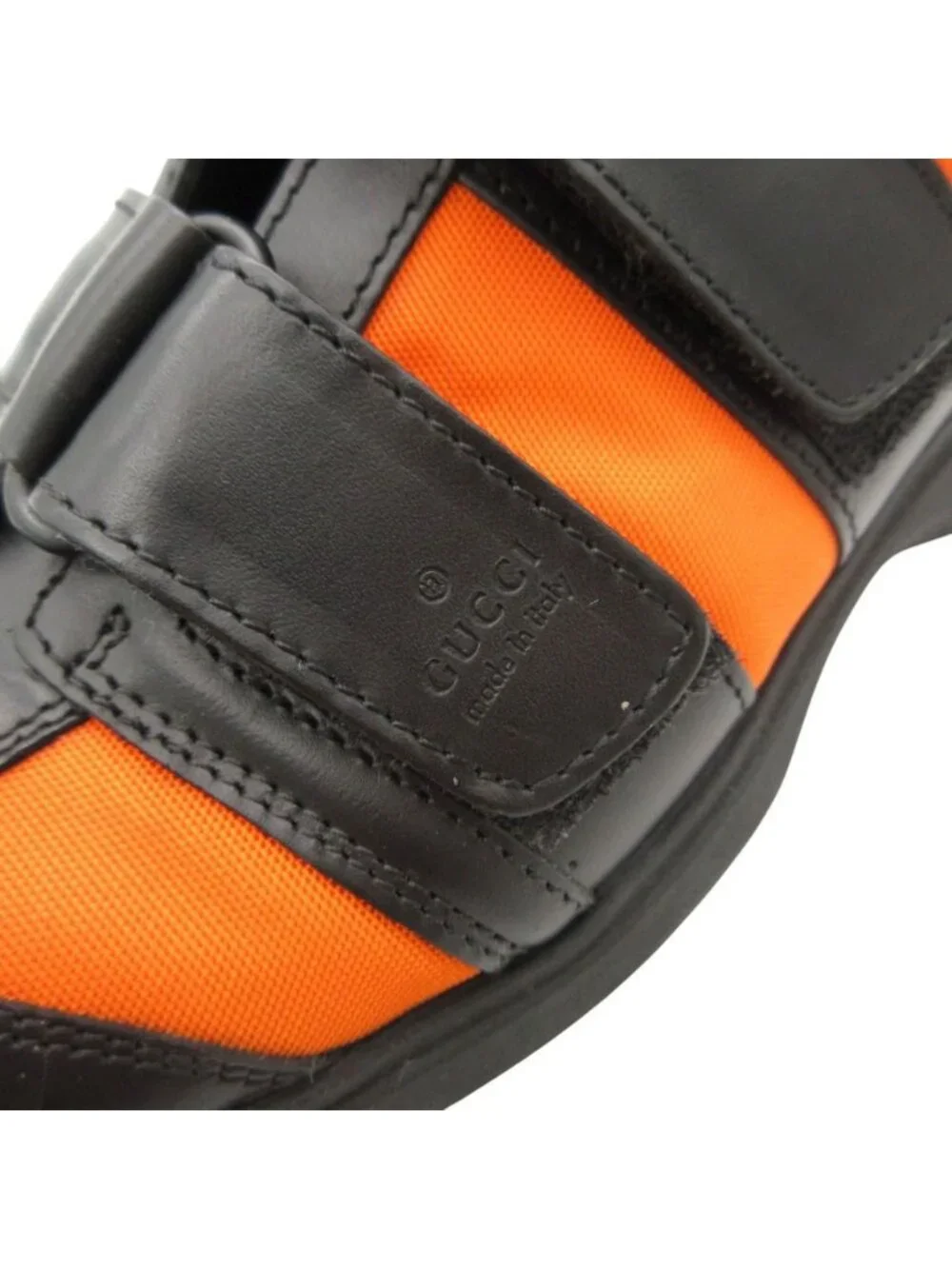 Gucci Tom Ford Era Sneakers Velcro Leather Shu Y2k Low-Cut Black